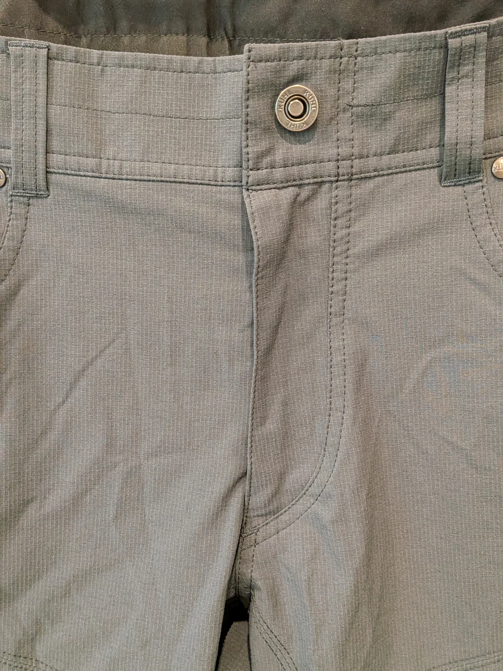 Kuhl Cargo Shorts 36 Silencr Kargo Gray carbon Lightweight softshell stretch UV